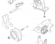Опоры ДВС и КПП Chery Tiggo FL 1.8